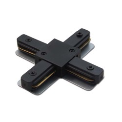 Brosline Łącznik krzyżowy szynoprzewodu natynkowego 1F 230V - Czarny 6335