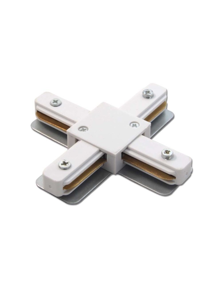 Accessories for 1 phase busbars - Brosline 1F 230V surface-mounted busbar cross-connector - White 6336 - product kolory-swiatla.pl 1