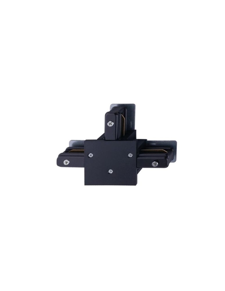 Accessories for 1 phase busbars - Brosline flush-mounted rail T-connector 1F 230V - Black 6347 - product kolory-swiatla.pl 1