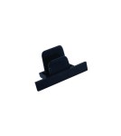 Accessories for 1 phase busbars - Brosline Flush-mounted rail termination 1F 230V - Black 6349 - product 1