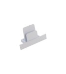 Accessories for 1 phase busbars - Brosline Flush mounted rail termination 1F 230V - White 6350 - product 1
