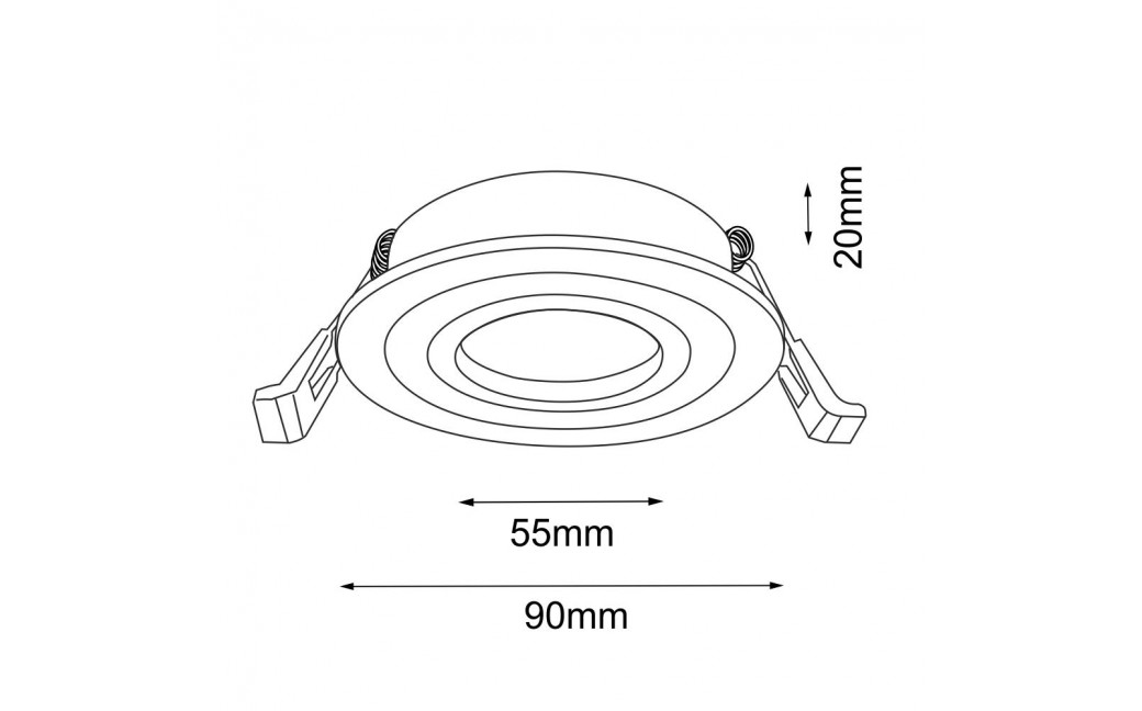 Brosline Lampa wpuszczana Tochi in - Biała 3025