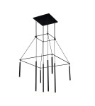 Designer pendant lamps - Dohar pendant lamp alha H - (750 mm) Black 9010 - product 1