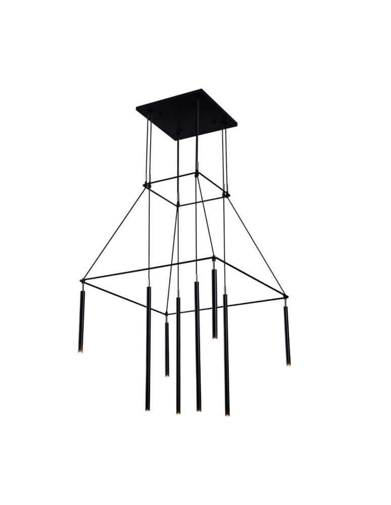 Designer pendant lamps - Dohar pendant lamp alha H - (750 mm) Black 9010 - product kolory-swiatla.pl 1