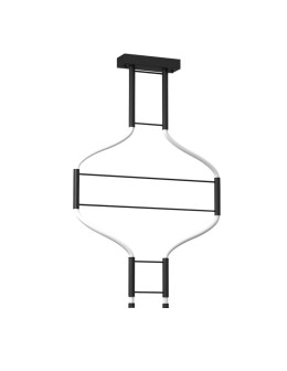 Dohar pendant lamp alha S 2 - Black (570 mm) 4000K 9053