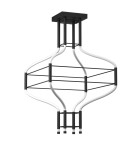 Designer pendant lamps - Dohar pendant lamp alha S 4 - Black (614 mm) 4000K 9056 - product 1
