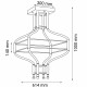 Dohar Lampa wisząca alha S 4 - Czarna (614 mm) 4000K 9056