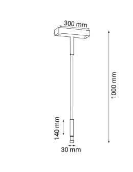 Dohar pendant lamp alha S 1 - Black 3000K 9069 - product 2