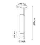 Designer pendant lamps - Dohar pendant lamp alha S 2 - Black (153 mm) 4000K 9072 - product 2