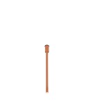 Ceiling downlights - tubes - Dohar Plafon alha Y - Matte lacquered copper (800 mm) 9682 - product 1