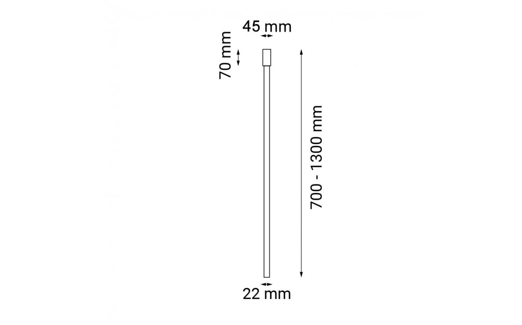 Dohar Plafon alha Y - Miedź lakierowana mat (900 mm) 9685