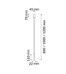 Ceiling downlights - tubes - Dohar Plafon alha N - White (1000 mm) 9296 - product 2