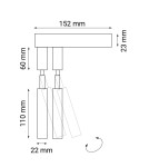 Wall lamps - Dohar Wall lamp alha E 2 - White 9339 - product 2