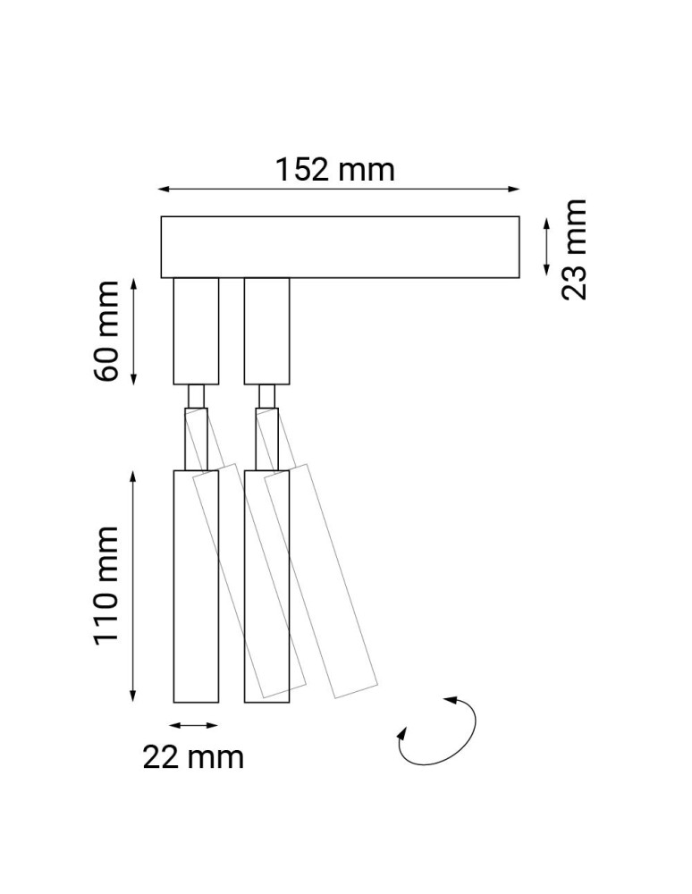 Wall lamps - Dohar Wall lamp alha E 2 - White 9339 - product kolory-swiatla.pl 2