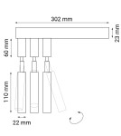 Wall lamps - Dohar Wall lamp alha E 3 - White 9348 - product 2