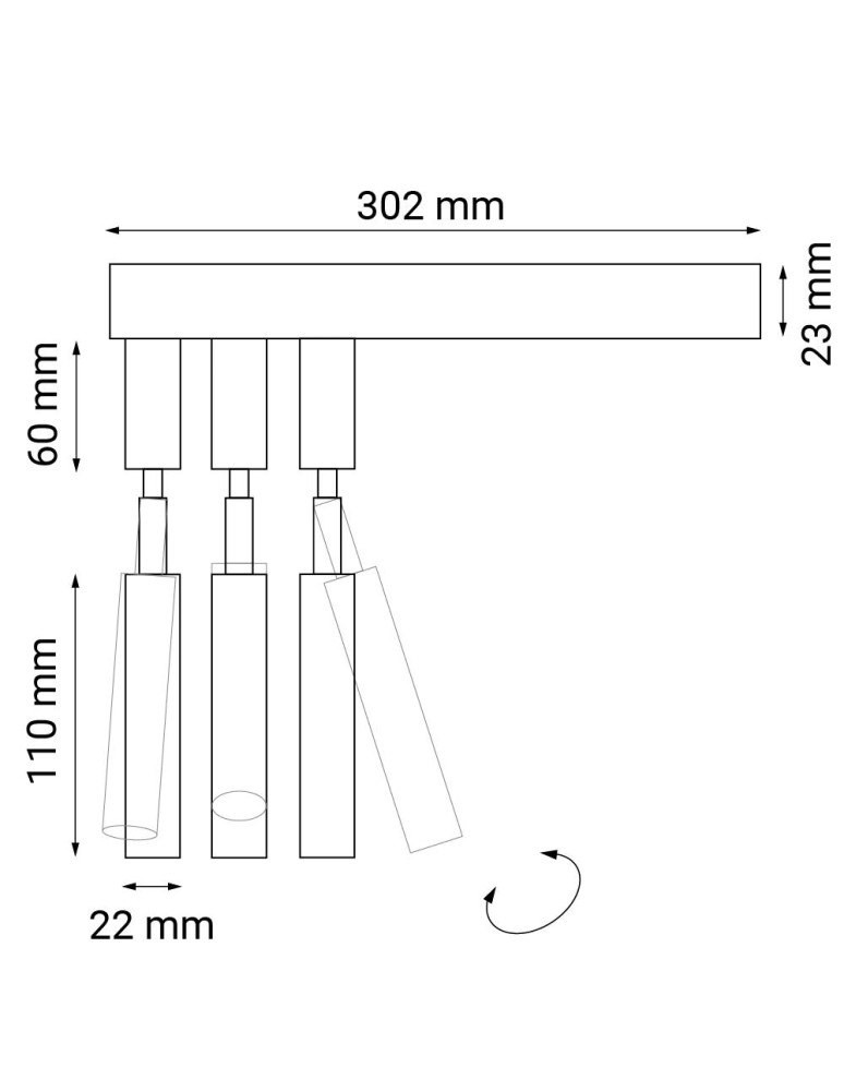 Wall lamps - Dohar Wall lamp alha E 3 - White 9348 - product kolory-swiatla.pl 2