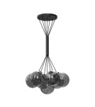 Pendant lamps spheres - Dohar Pendant lamp iO 7 - Black (900 mm) 9142 - product 1