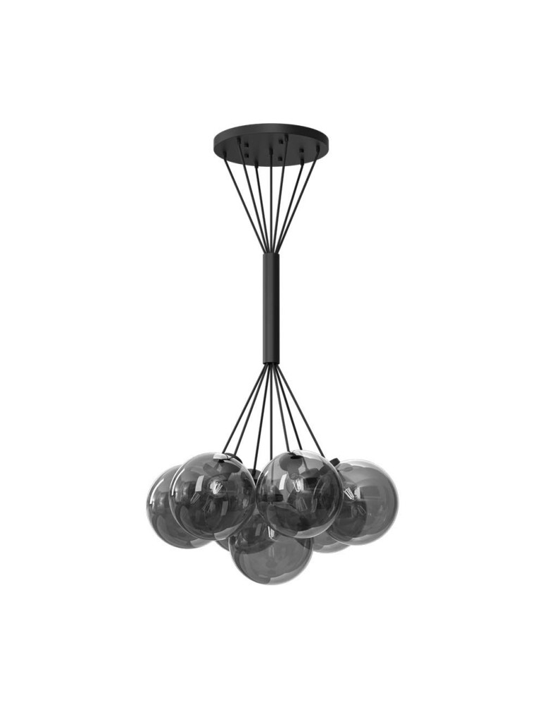 Pendant lamps spheres - Dohar Pendant lamp iO 7 - Black (900 mm) 9142 - product kolory-swiatla.pl 1