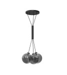 Pendant lamps spheres - Dohar Pendant lamp iO 3 - Black (600 mm) 9143 - product 1