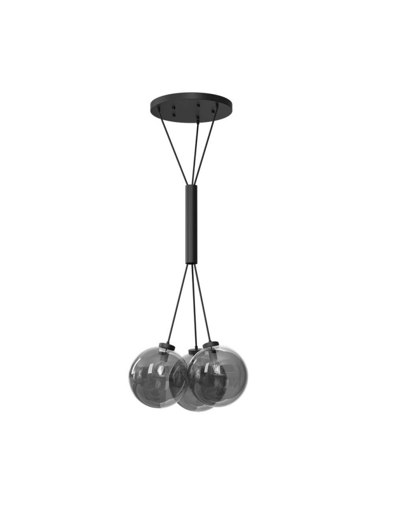 Pendant lamps spheres - Dohar Pendant lamp iO 3 - Black (600 mm) 9143 - product kolory-swiatla.pl 1