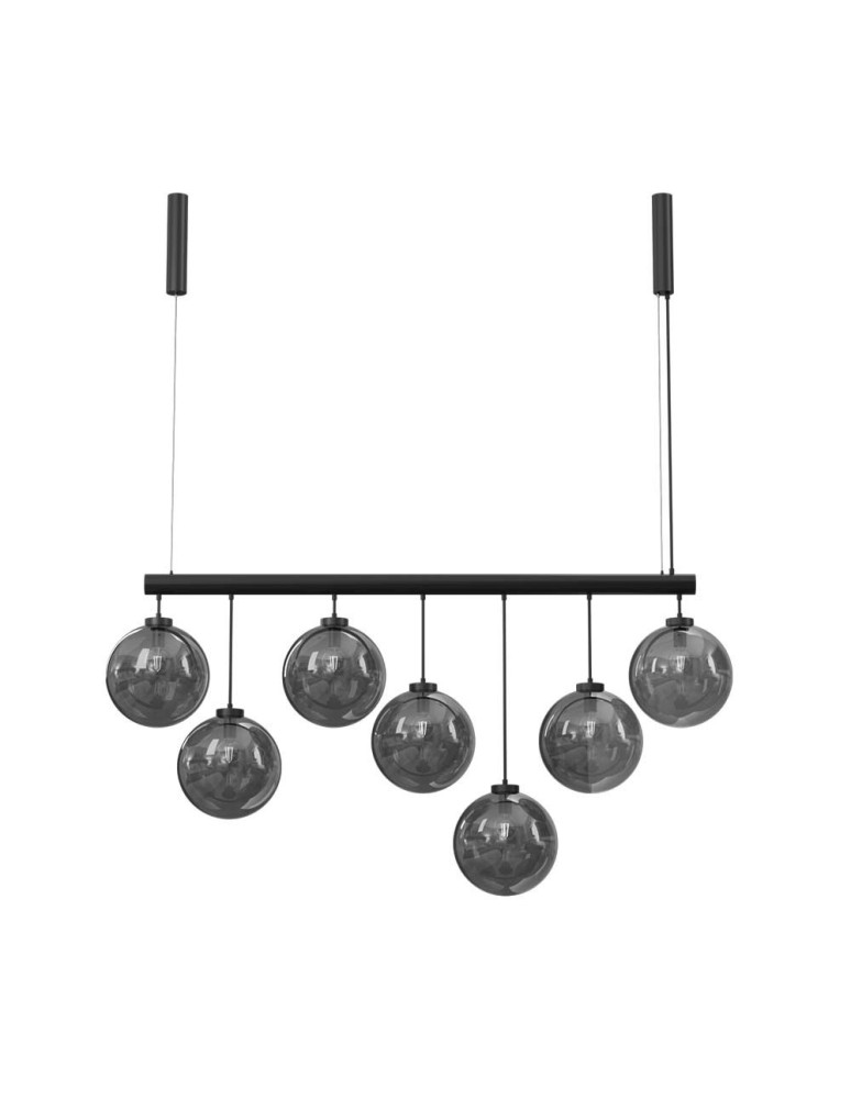 Pendant lamps spheres - Dohar Pendant lamp iO-7 - Black (1800 mm) 9144 - product kolory-swiatla.pl 1