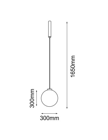 Dohar Pendant lamp iO 1 - Black (300 mm) 9145 - product 2