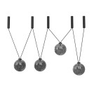 Pendant lamps spheres - Dohar Pendant lamp iO 4 - Black (1900 mm) 9146 - product 1
