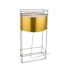 Loft floor lamps - industrial - Dohar Floor lamp PAA - Black-brass (1500 mm) 9524 - product 1