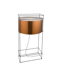 Dohar Lampa podłogowa PAA - Czarna-miedziany (1500 mm) 9525