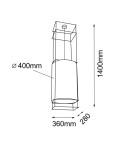 Designer pendant lamps - Dohar Pendant lamp PAA - Black-copper (400 mm) 9552 - product 2