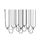 Designer pendant lamps - Dohar Udin 6 pendant lamp - Black 9785 - product 1