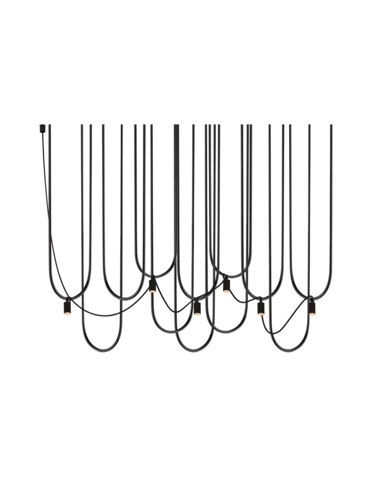 Designer pendant lamps - Dohar Udin 6 pendant lamp - Black 9785 - product kolory-swiatla.pl 1