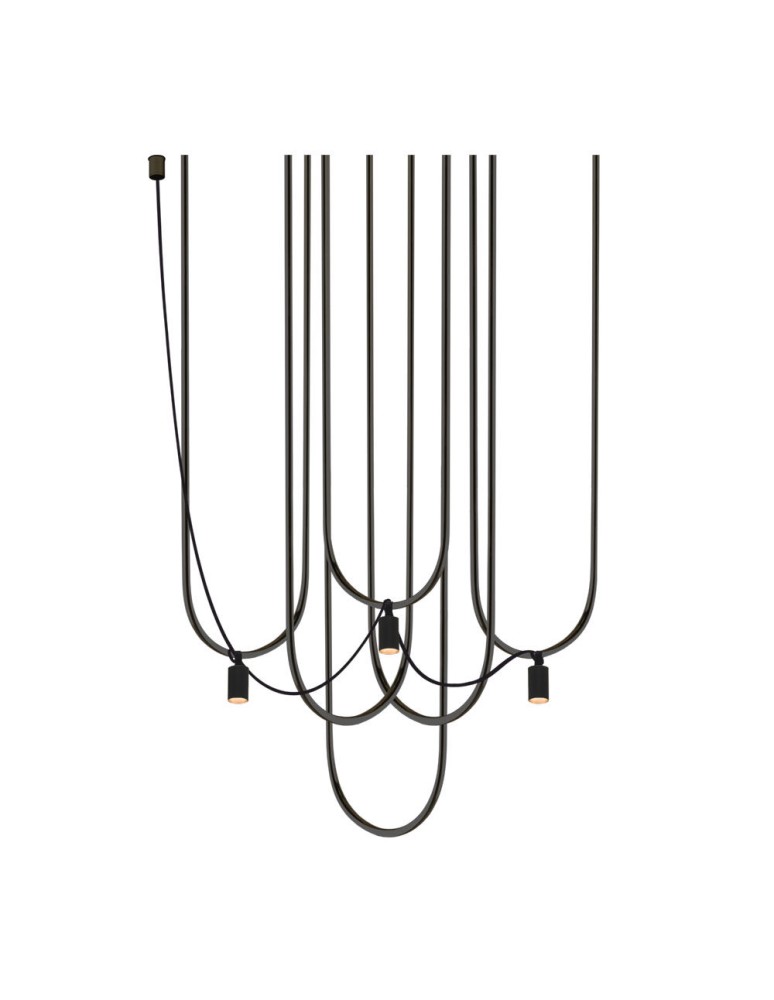 Designer pendant lamps - Dohar Udin 3 pendant lamp - Black 9786 - product kolory-swiatla.pl 1