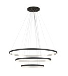 Pendant lamps circles - Shilo Agari Multi 3 pendant lamp 117-87-57 - Black (1170 mm) 3000K 5430 - product 1