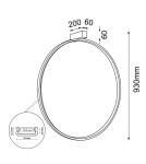 Ring wall lamps - Shilo Wall lamp Agaro 87 - Gold (930 mm) 4000K 4315 - product 2