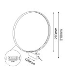 LED table lamps - Shilo Agaro 27 Table Lamp - Black (310 mm) 3000K 2000. - product 2