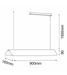 Pendant lamps over the island - Shilo Pendant lamp Agrola Z - Black (900 mm) 3000K 5206 - product 2