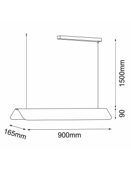 Shilo Lampa wisząca Agrola Z - Biała (900 mm) 3000K 5207 - produkt 2