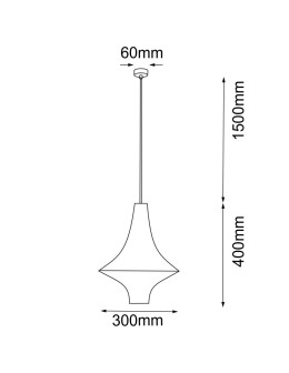 Shilo Pendant lamp Alda S - Black (300 mm) 5111 - product 2
