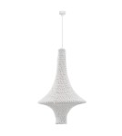 Boho pendant lamps - Shilo Pendant lamp Alda L - White (500 mm) 5116 - product 1