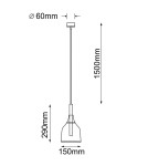 Loft pendant lamps - Shilo Pendant lamp Botor 1 - Black (150 mm) 5095 - product 2