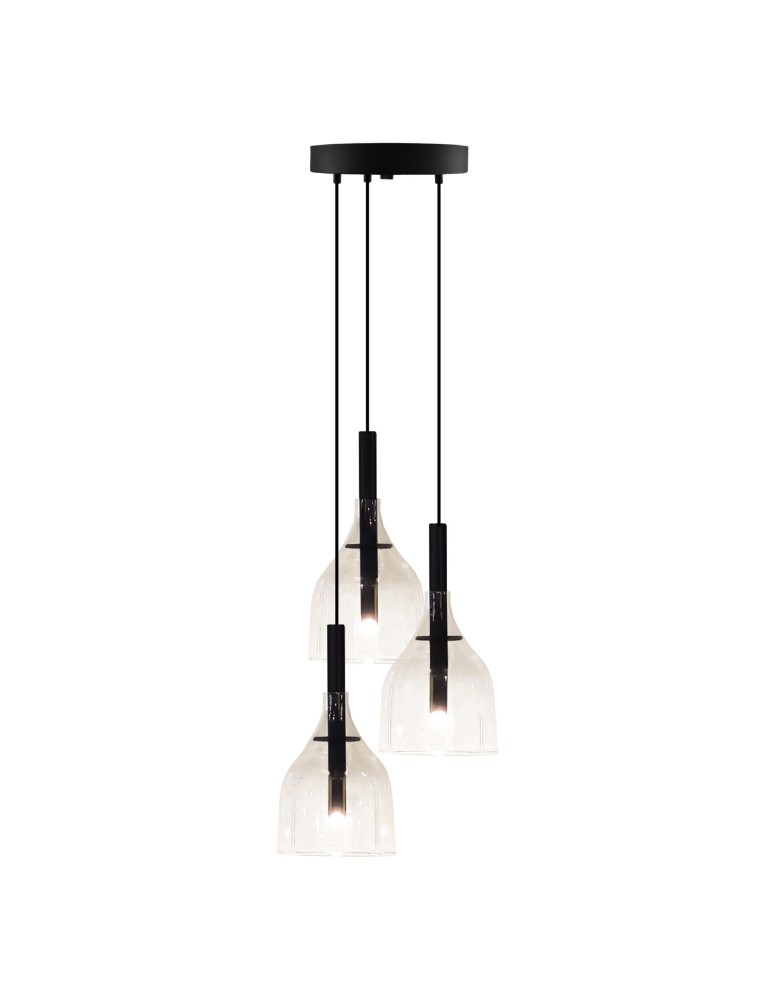 Loft pendant lamps - Shilo Pendant lamp Botor O 3 - Black (200 mm) 5097 - product kolory-swiatla.pl 1