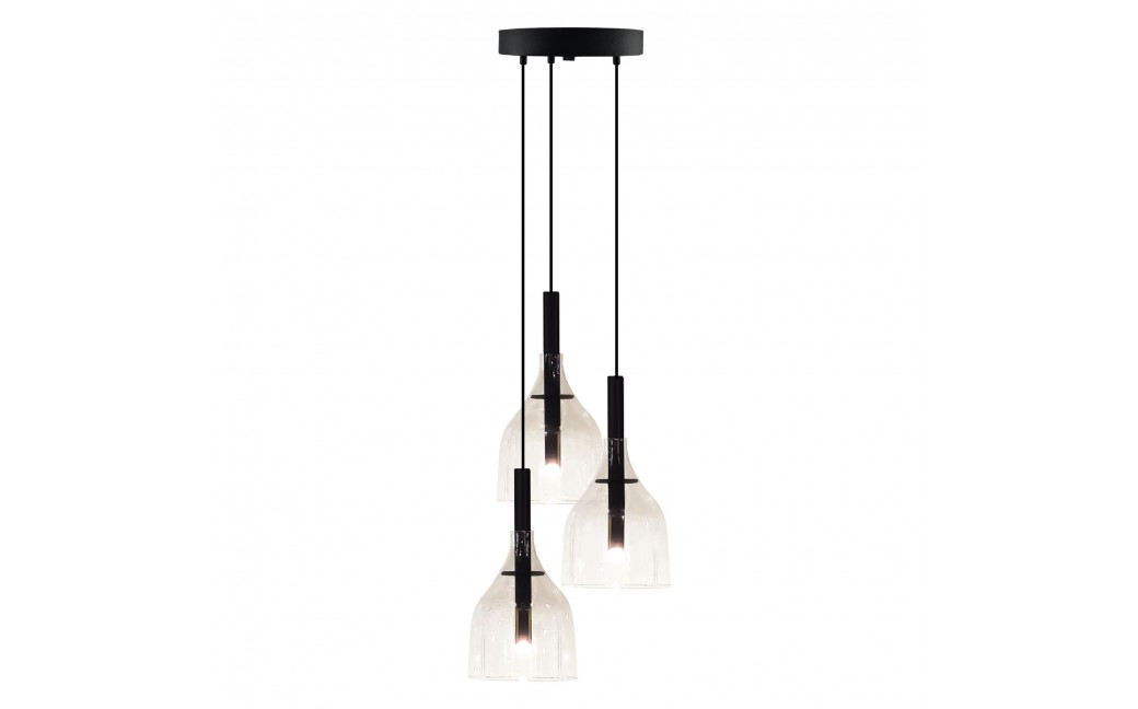Shilo Lampa wisząca Botor O 3 - Czarna (200 mm) 5097