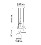 Loft pendant lamps - Shilo Pendant lamp Botor O 3 - Black (200 mm) 5097 - product 2