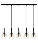 Pendant lamps on a strip - Shilo Pendant lamp Botor 5 - Black (910 mm) 5098 - product 1
