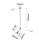 Pendant lamps - Shilo Daisen Pendant Lamp - Black (1530 mm) 5625 - product 2