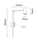 Wall lamps - Shilo Wall lamp Dakata K - Black 4490 - product 2