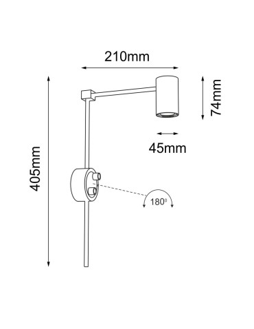 Shilo Wall lamp Dakata K - Black 4490 - product 2