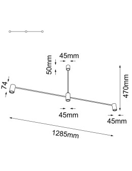 Shilo Lampa wisząca Dakata 2 - Czarna 5634 - produkt 2