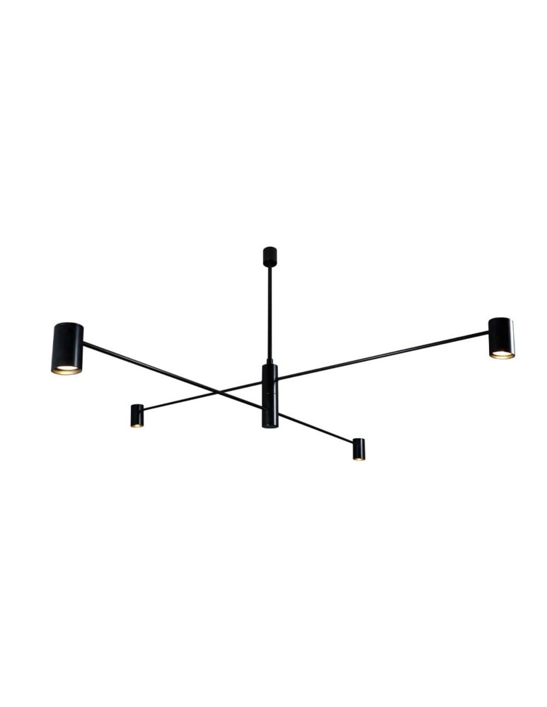 Industrial pendant lamps - Shilo Dakata 4 Pendant Lamp - Black 5636 - product kolory-swiatla.pl 1